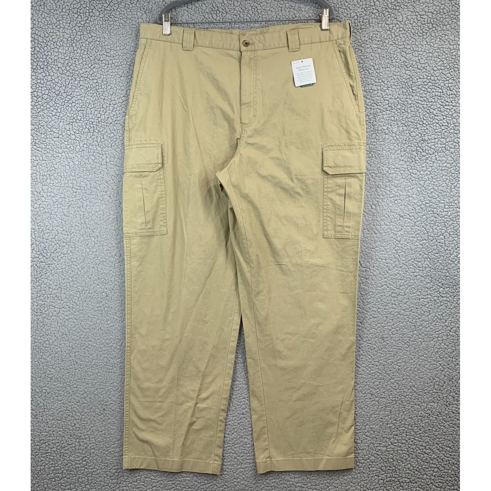 LL Bean Cargo Pants Mens 40x30 Khaki Tropic Weight Classic Fit Lightweight NEW